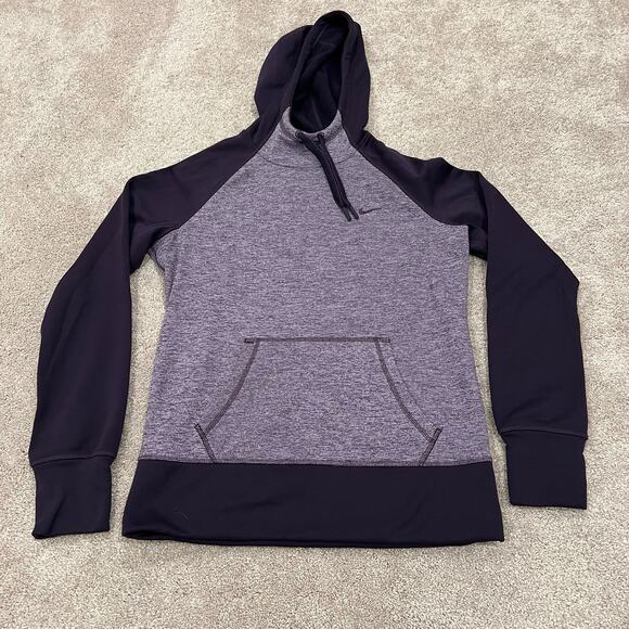 Nike Women's Therma Fit Hoodie Sweatshirt in Purple Size Medium - Picture 7 of 7